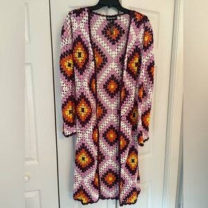 Horoscopez by Dollskill Colorful Crochet Cardigan